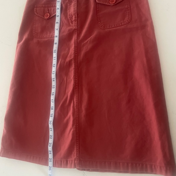 Anthropologie Sitwell Cotton Midi  Skirt  in Nutmeg Size 8 - Picture 5 of 6